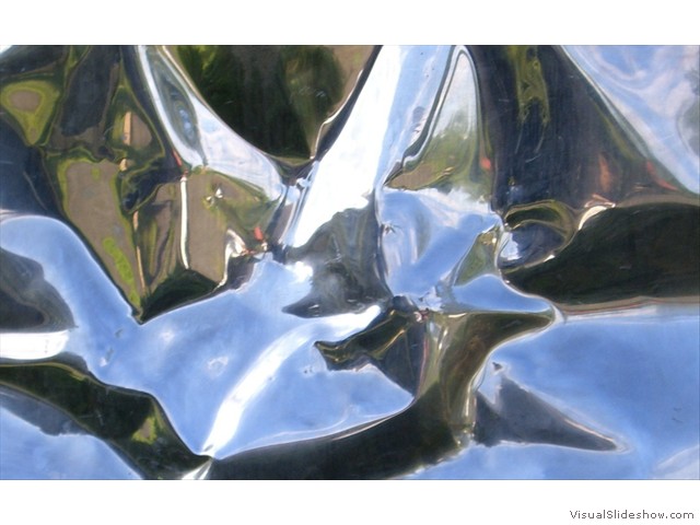 wrinkled sculpture close