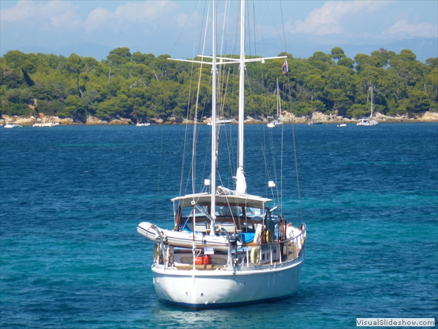 boat blue close